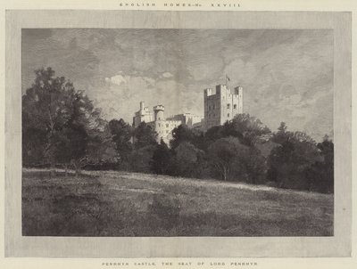 Château de Penrhyn, la résidence de Lord Penrhyn - Charles Auguste Loye